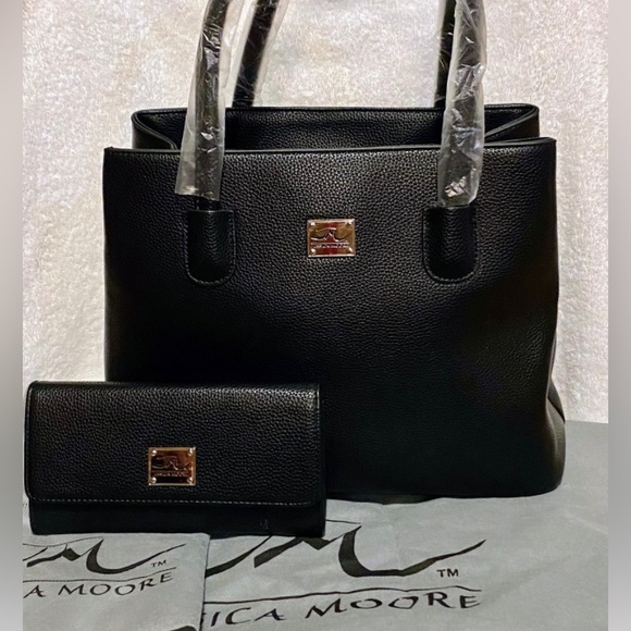 NWT JESSICA MOORE EXQUISITE COLLECTION BAG & WALLET SET - Picture 6 of 12